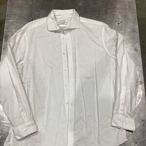 Calvin Klein White Button-Down Dress Shirt
